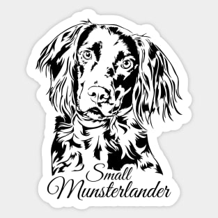 Small Munsterlander dog lover portrait Sticker